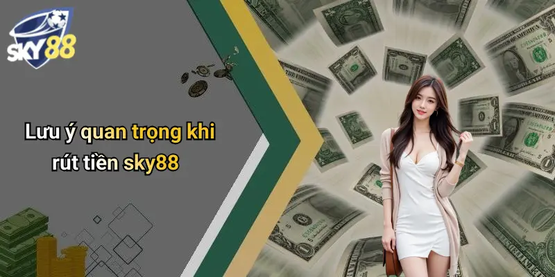 Lưu ý quan trọng khi rút tiền sky88